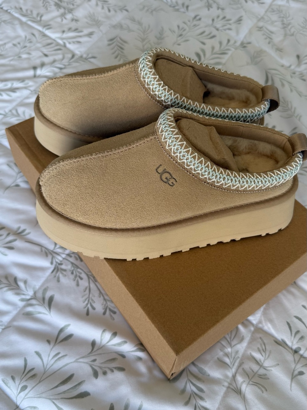 Womens UGG® Tazz II Platform Slipper - Sand